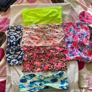 victoria secrets pink bandeau bras